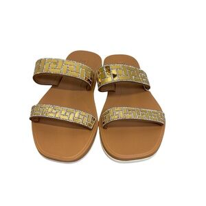 Women’s Oncai Elegant Tan and Gold Sandals